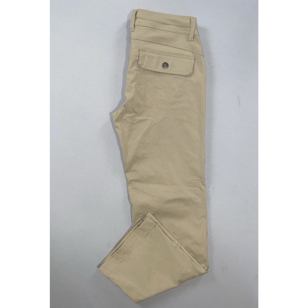 Prana W4HARG113 Women's Halle Hiking Pants. Roll-Tab Cuffs. Beige, Size 4. EUC!